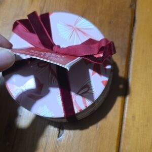 New Holiday Coasters with Red Ribbon